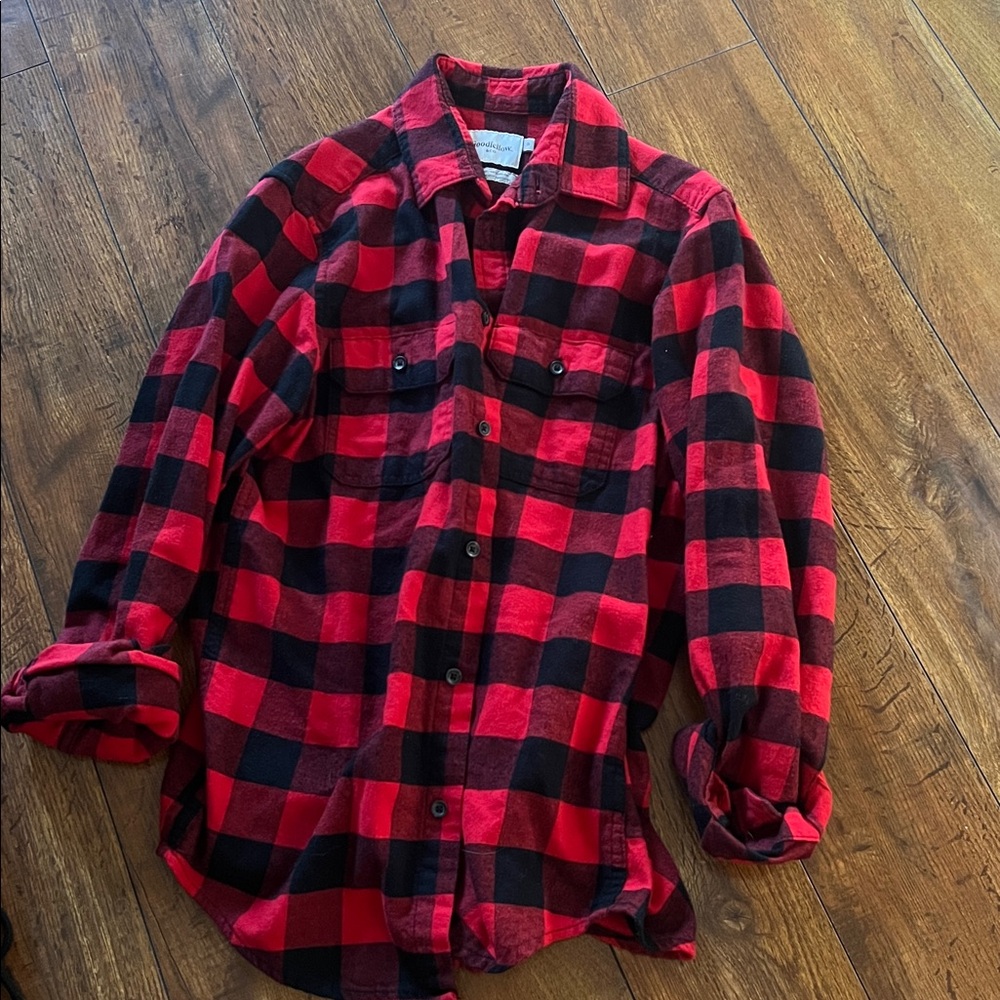 Goodfellow & Co Red and Black Checkered Shirt